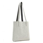 LB2326 – Miss Lulu Large Capacity Polyester Tote Shopping Bag – Beige
