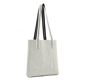 LB2326 - Miss Lulu Large Capacity Polyester Tote Shopping Bag - Beige