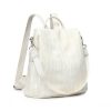 LG2333 – Miss Lulu Versatile Anti-Theft PU Leather Convertible Bag And Backpack – Beige