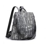 LG2333 – Miss Lulu Versatile Anti-Theft PU Leather Convertible Bag And Backpack – Black