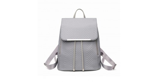 LH2358 - Miss Lulu Lightweight And Elegant Daily Backpack - Grey