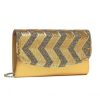 LP2311 – Miss Lulu Gorgeous Sequins Evening Clutch Bag Chain Shoulder Bag – Gold