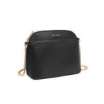 LT2101 – Miss Lulu Cross-Body Sleek Handbag – Black