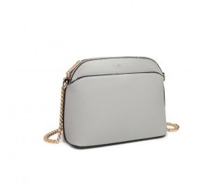 LT2101 - Miss Lulu Cross-Body Sleek Handbag - Grey