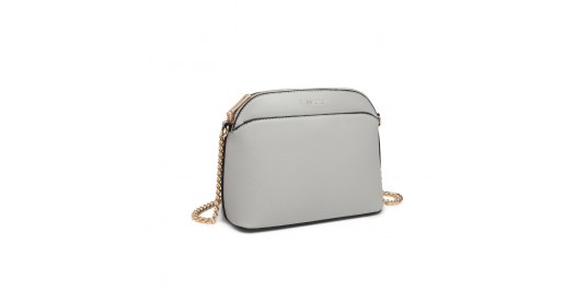 LT2101 - Miss Lulu Cross-Body Sleek Handbag - Grey