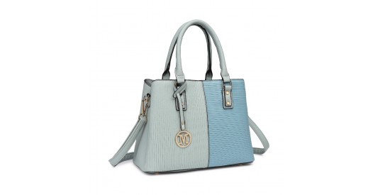LT2352 - Miss Lulu Modern Elegance PU Leather Lady's Tote - Blue