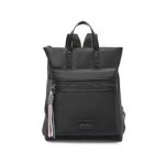 LT2355 – Miss Lulu Signature Style Backpack With Unique Details – Black