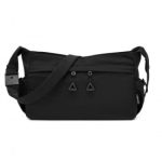 MSM2424 – Miss Lulu Ultra-Light Water-Resistant Urban Casual Commuter Crossbody Bag – Black