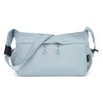 MSM2424 – Miss Lulu Ultra-Light Water-Resistant Urban Casual Commuter Crossbody Bag – Blue