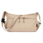 MSM2424 – Miss Lulu Ultra-Light Water-Resistant Urban Casual Commuter Crossbody Bag – Khaki