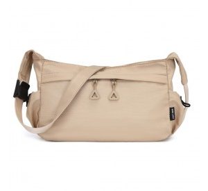 MSM2424 - Miss Lulu Ultra-Light Water-Resistant Urban Casual Commuter Crossbody Bag - Khaki
