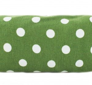 PC-D - Miss Lulu Canvas Pencil Case Polka Dot Green