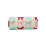PC – Miss Lulu Canvas Pencil Case Dog Beige
