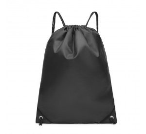 S2020 - Kono Polyester Drawstring Backpack - Black
