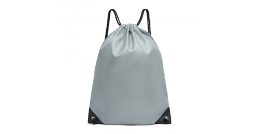 S2020 - Kono Polyester Drawstring Backpack - Grey