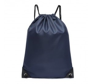 S2020 - Kono Polyester Drawstring Backpack - Navy