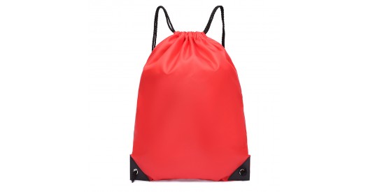 S2020 - Kono Polyester Drawstring Backpack - Red