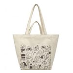 S2316 – Durable Canvas Shopping Shoulder Bag – Beige