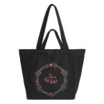 S2316 – Durable Canvas Shopping Shoulder Bag – Black