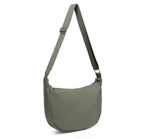 S2415 - Portable Water-resistant Nylon Crossbody Bag With Comfortable Cotton Strap - Green